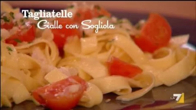 Tagliatelle gialle con Sogliola