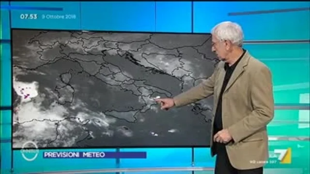 Il meteo del 9 ottobre