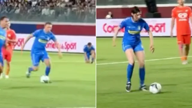 Partita del cuore, l'assist di Matteo Renzi per il gol di Elly Schlein
