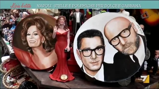 Napoli, stelle e polemiche per Dolce e Gabbana