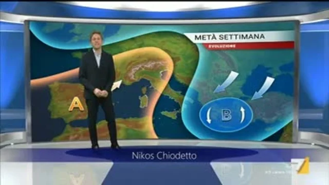 Il meteo della sera del 11 febbraio