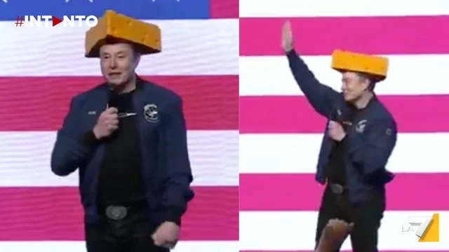 Lo show di Elon Musk in Wisconsin: cappello a forma di formaggio e assegni da un milione agli elettori