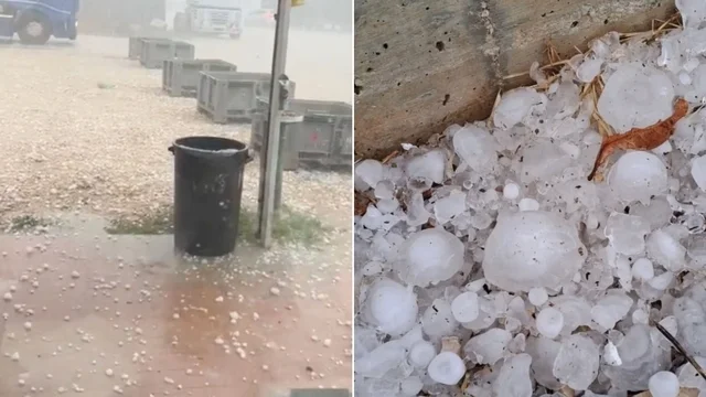 Grandine come palle da tennis, le immagini dalla provincia di Foggia