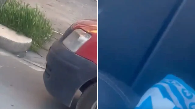 Tifoso foggiano minaccia tifoso napoletano e gli stacca la bandierina: "Non siamo a Napoli"