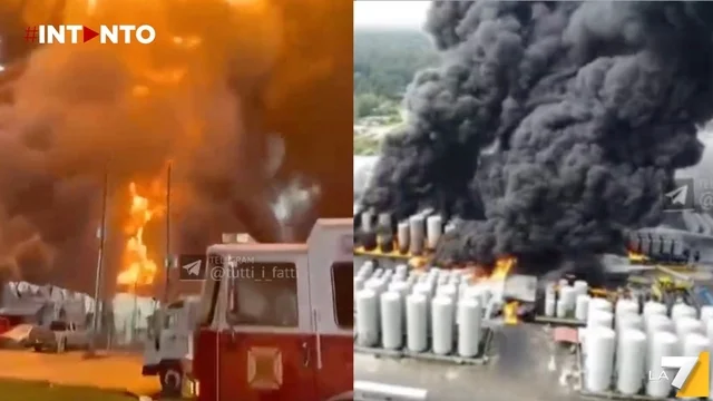 Esplosione e incendio in un impianto di oli: evacuate le aree vicine