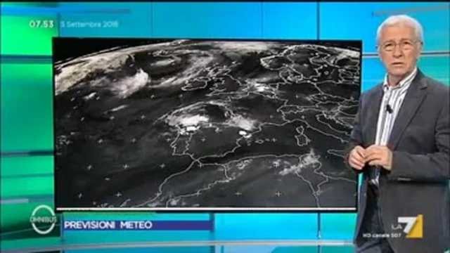 Il meteo del 5 settembre