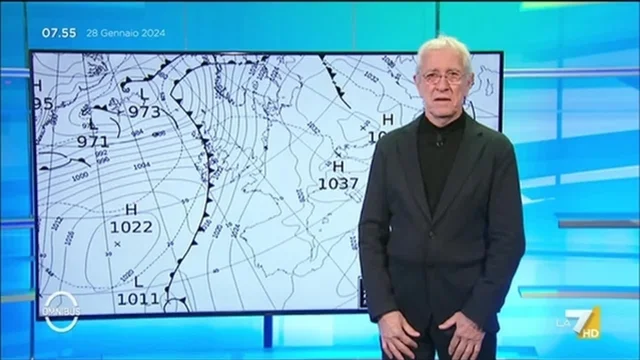 Meteo LA7 28/01/2024