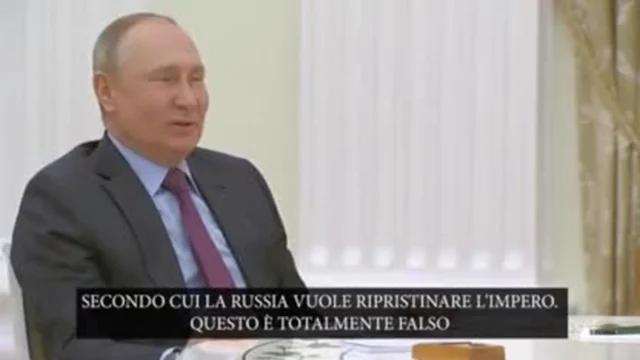Ucraina, Putin: "Non è vero che vogliamo ripristinare l'impero russo"