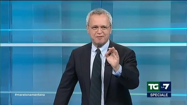 Enrico Mentana saluta in diretta il suo amico Lamberto Sposini