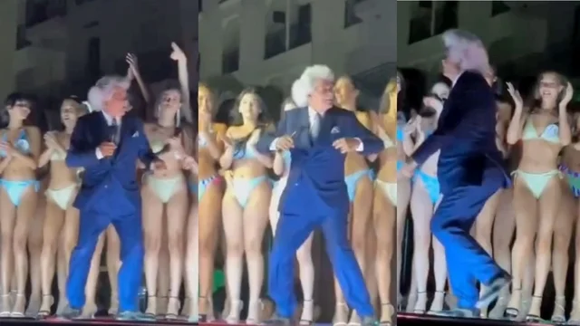Antonio Razzi show, il balletto al concorso di bellezza è virale