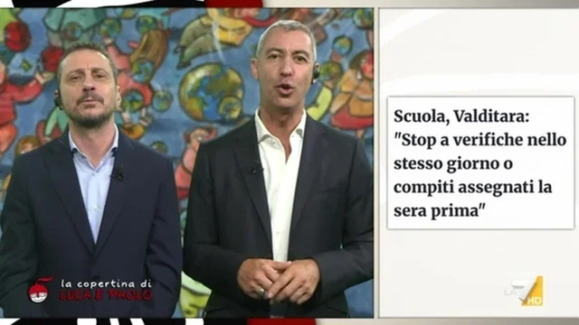 Luca e Paolo: "Valditara soffre della sindrome Sangiuliano"