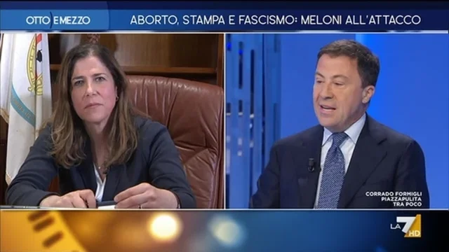 Aborto, stampa e fascismo: Meloni all'attacco - Otto e Mezzo - Puntata del 18/4/2024