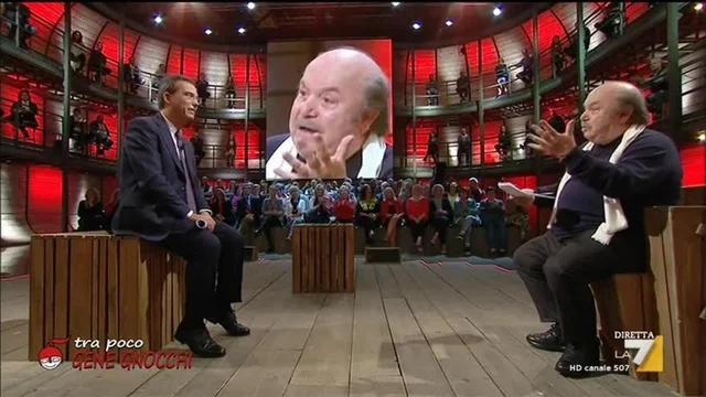 Lino Banfi legge una lettera e parla dei nostri leader politici