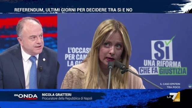 Gratteri replica a Meloni sugli spacciatori: "Con la riforma voluta da questo governo, vengono avvisati e possono scappare"