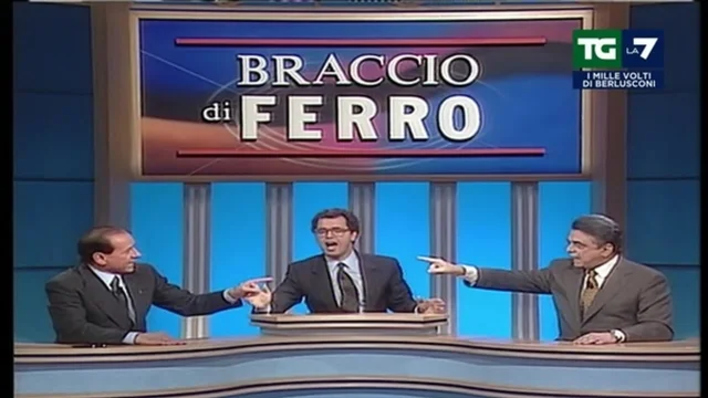 Lo storico braccio di ferro Tv tra Silvio Berlusconi e Achille Occhetto