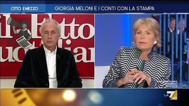 Giorgia Meloni e i conti con la stampa - Otto e Mezzo - Puntata del 22/11/2022