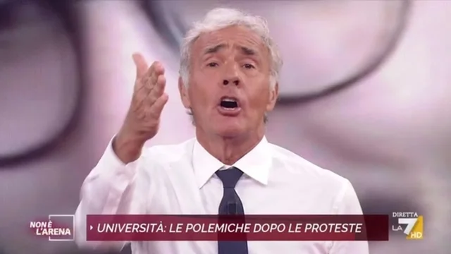 "Allora non sei democratico!", il botta e risposta tra Giletti e lo studente