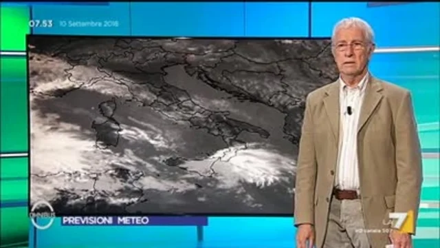 Il meteo del 10 settembre
