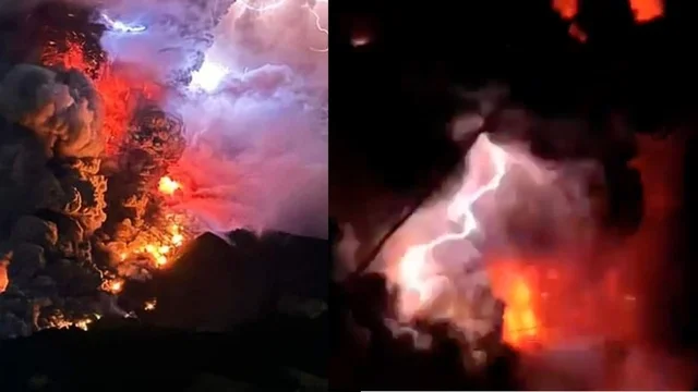 Scatta l'allarme tsunami in Indonesia dopo l'eruzione del vulcano Ruang: il video