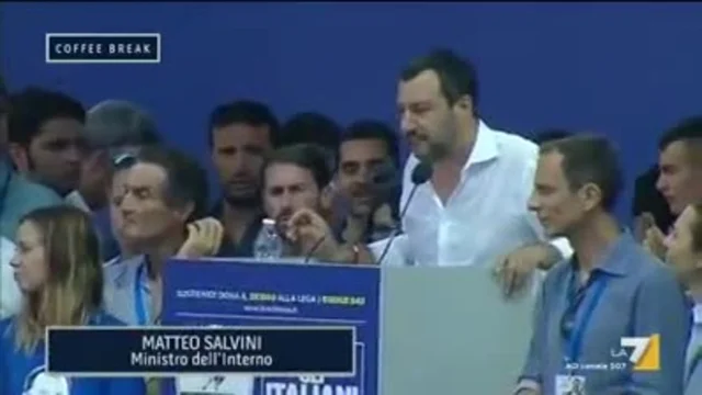 Matteo Salvini a Pontida lancia la Lega delle Leghe