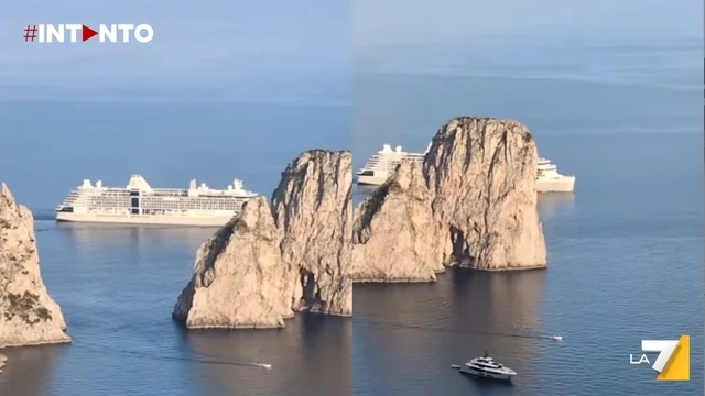 "Inchino" della nave da crociera a Capri: Legambiente denuncia