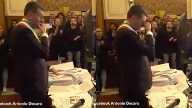 Bari, il sindaco Decaro in lacrime: "Se ci sono sospetti rinuncio alla scorta"