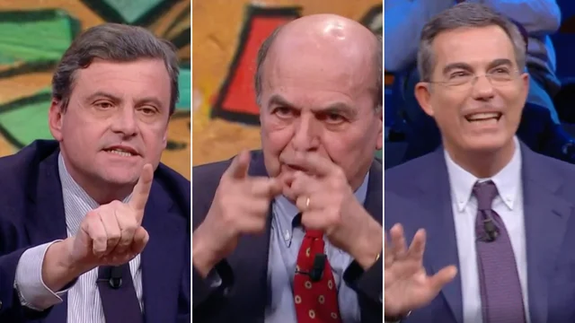 Bersani-Calenda: "Tu sei tu, io sono anche noi", "Noi chi?". "Siamo in psicanalisi pura", interviene Floris
