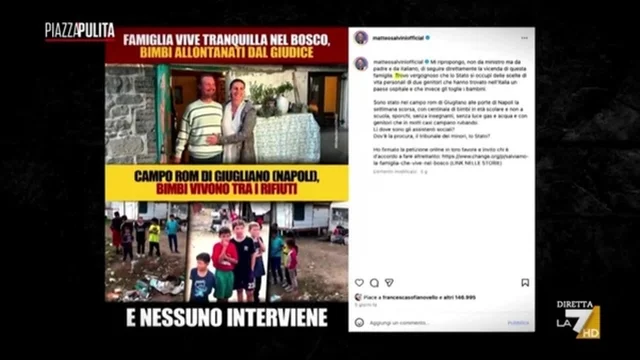 Famiglia nel bosco e famiglie rom: il doppio standard di Salvini