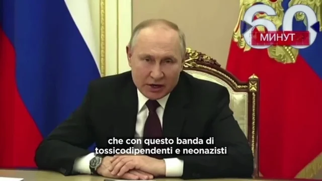 Putin attacca in tv il governo ucraino: "Una banda di tossicodipendenti e neonazisti"