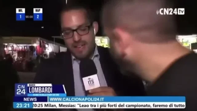 Tifoso del Milan insulta il giornalista di CalcioNapoli24: "Terrone di m..."