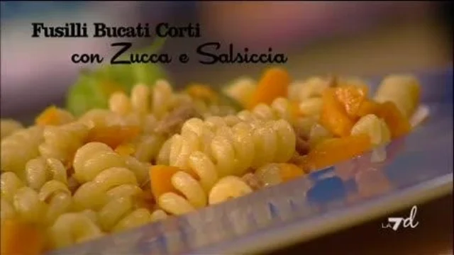 Fusilli bucati con Zucca e Salsiccia di Diego Passoni