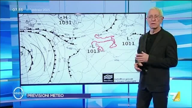 Previsioni  Meteo di oggi di Paolo Sottocorona