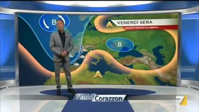 Il meteo della sera del 29 novembre