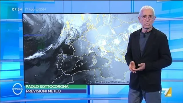 Le previsioni meteo di oggi di Paolo Sottocorona