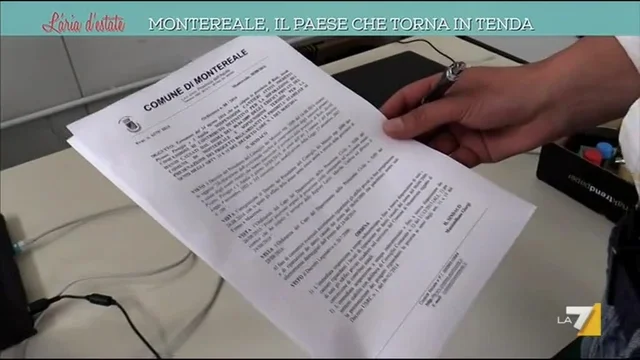 Montereale, il paese che torna in tenda