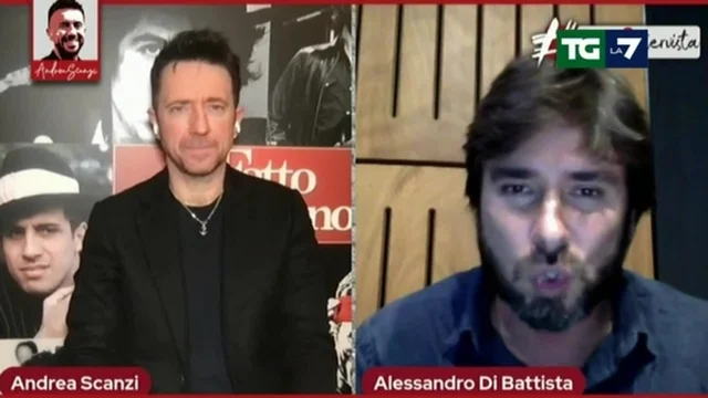 Governo Draghi, Di Battista a Scanzi: "Mette d'accordo Ferrara e Sallusti..."