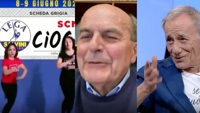 Elezioni europee, Bersani e Vecchioni commentano il peggio del trash: “Ciocca è meraviglioso…”