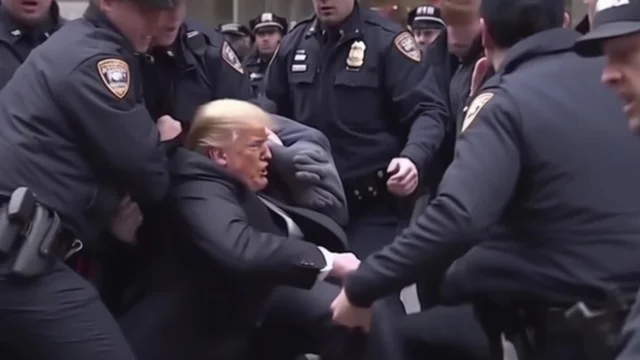 Donald Trump arrestato e trascinato via dalla polizia: le foto fanno il giro del mondo