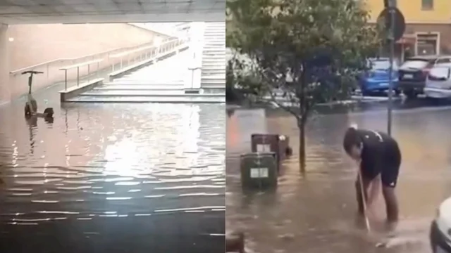 Maltempo a Roma, l'alluvione allaga la città: i danni della pioggia