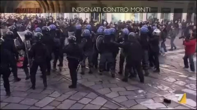 LA PROTESTA DEGLI STUDENTI CONTRO IL GOVERNO MONTI