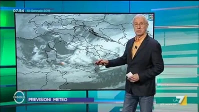 Il meteo del 10 gennaio
