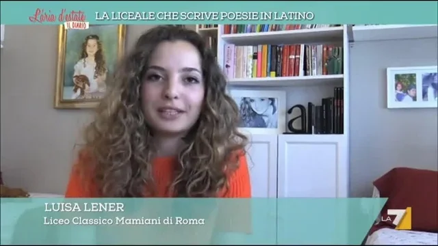 La liceale che scrive poesie in latino