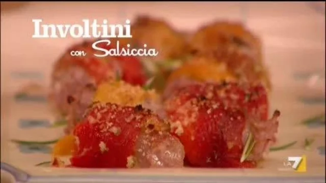 Involtini con Salsiccia e Peperoni