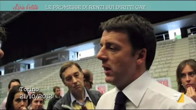 Le promesse di Renzi sui diritti gay