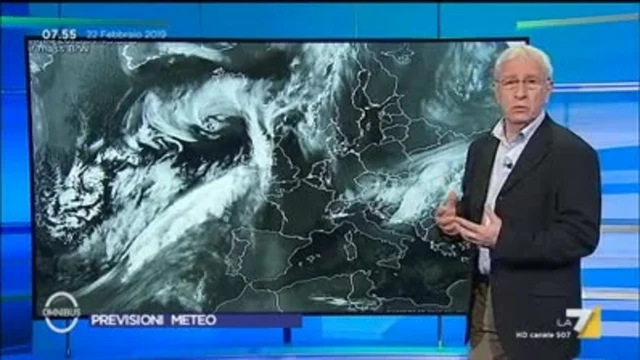 Il meteo del 22 febbraio