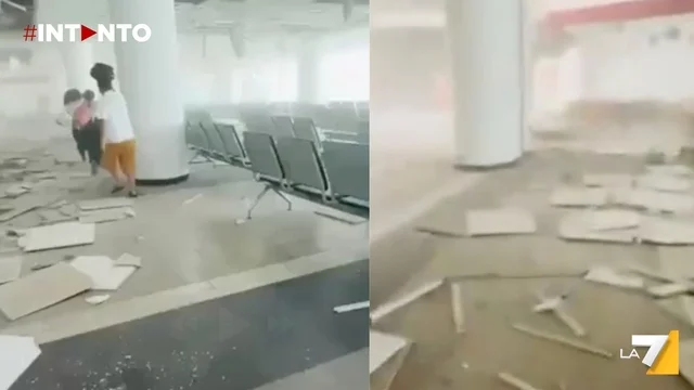 Terremoto in Myanmar: panico all’aeroporto di Mandalay, passeggeri in fuga dopo le scosse
