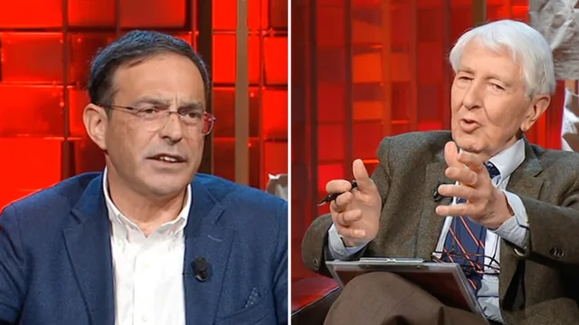Augias interrompe Mancuso: "Giacomo fratello di Gesù? qualche decennio fa sarebbe stato fustigato dalle guardie svizzere"