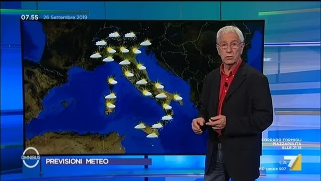 Le previsioni del tempo del 26 settembre