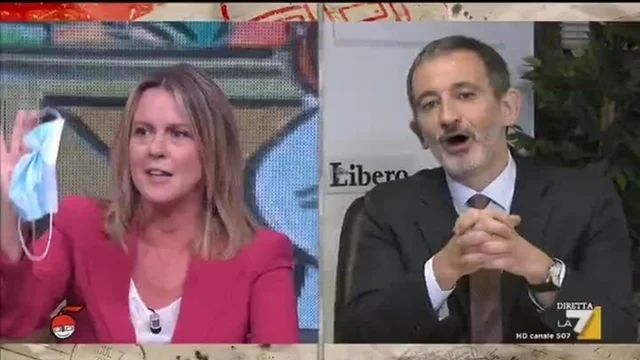 Lo scontro tra Beatrice Lorenzin e Pietro Senaldi: "Bisogna portare la mascherina!"
