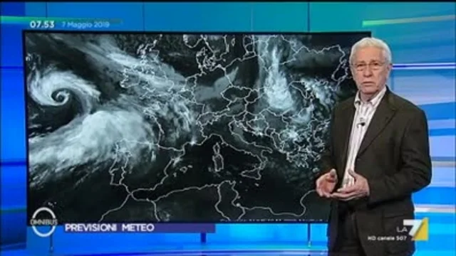 Le previsioni del tempo del 7 maggio